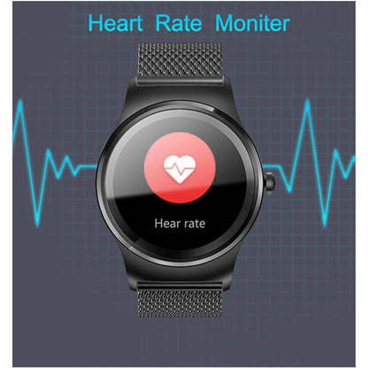 SMA-Round Montre intelligente Bluetooth à écran tactile couleur de 1,28 pouces, étanche, prise en charge de la commande vocale/moniteur de fréquence cardiaque/moniteur de sommeil/caméra Bluetooth, compatible avec les systèmes Android et iOS            ...