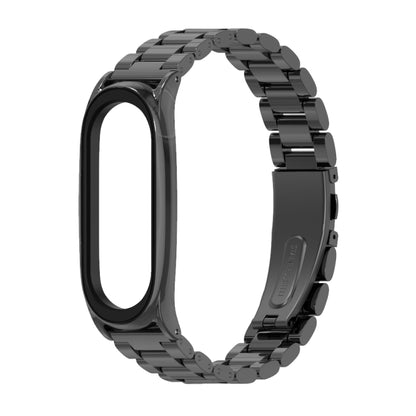 Mijobs Bracelet de montre en métal en acier inoxydable pour Xiaomi Mi Band 3 & 4 & 5 & 6