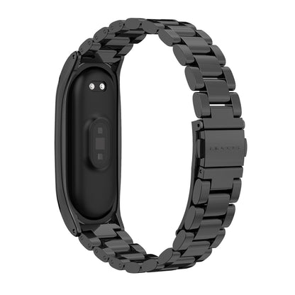 Mijobs Bracelet de montre en métal en acier inoxydable pour Xiaomi Mi Band 3 & 4 & 5 & 6