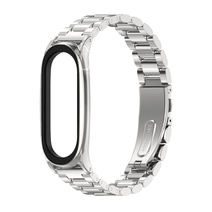 Mijobs Bracelet de montre en métal en acier inoxydable pour Xiaomi Mi Band 3 & 4 & 5 & 6