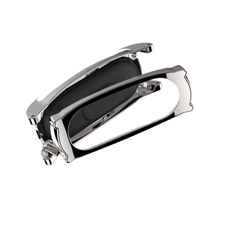 Mijobs – boîtier magnétique sans vis, bracelet de montre en cuir de première qualité pour Xiaomi Mi Band 3 & 4 & 5 & 6, hôte non inclus