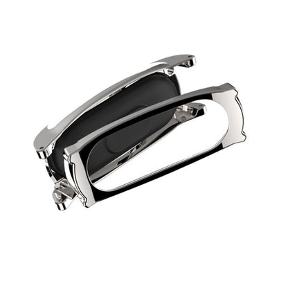 Mijobs – boîtier magnétique sans vis, bracelet de montre en cuir de première qualité pour Xiaomi Mi Band 3 & 4 & 5 & 6, hôte non inclus