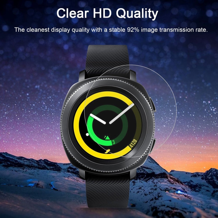 ENKAY Hat-Prince pour montre intelligente Samsung Gear Sport 0,2 mm 9H Dureté de surface 2,15D Film d'écran en verre trempé antidéflagrant 2 pièces, For Samsung Gear Sport (2PCS)