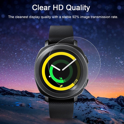 ENKAY Hat-Prince pour montre intelligente Samsung Gear Sport 0,2 mm 9H Dureté de surface 2,15D Film d'écran en verre trempé antidéflagrant 2 pièces, For Samsung Gear Sport (2PCS)