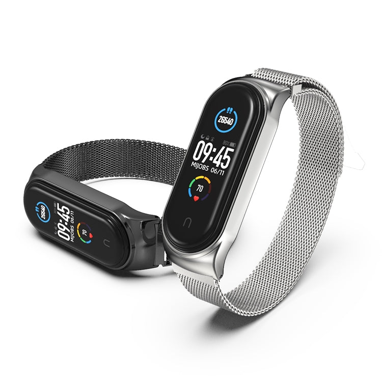 Mijobs Milan CS Bracelet de montre magnétique en métal pour Xiaomi Mi Band 3 & 4 & 5 & 6, hôte non inclus