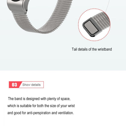 Mijobs Milan CS Bracelet de montre magnétique en métal pour Xiaomi Mi Band 3 & 4 & 5 & 6, hôte non inclus