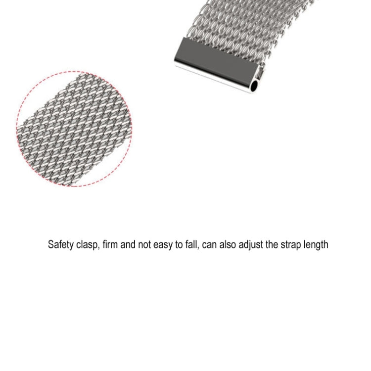 Mijobs Milan CS Bracelet de montre magnétique en métal pour Xiaomi Mi Band 3 & 4 & 5 & 6, hôte non inclus