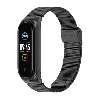 Mijobs Milan CS Boîtier de bracelet de montre en métal avec boucle sans vis pour Xiaomi Mi Band 3 & 4 & 5 & 6, hôte non inclus