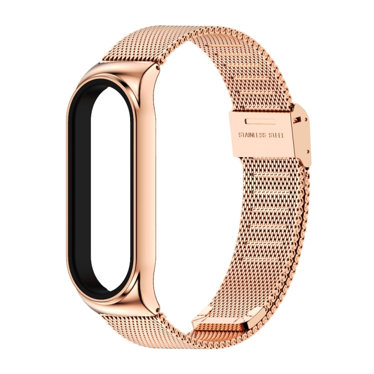 Mijobs Milan CS Boîtier de bracelet de montre en métal avec boucle sans vis pour Xiaomi Mi Band 3 & 4 & 5 & 6, hôte non inclus