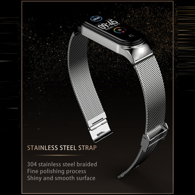 Mijobs Milan CS Boîtier de bracelet de montre en métal avec boucle sans vis pour Xiaomi Mi Band 3 & 4 & 5 & 6, hôte non inclus