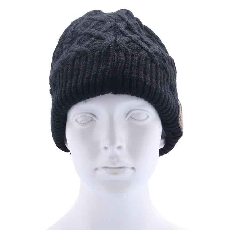 Casque Bluetooth tricoté texturé ondulé, bonnet d'hiver chaud avec micro pour garçons, filles et adultes