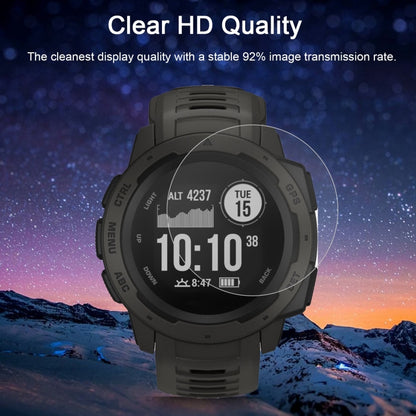 ENKAY Hat-Prince 0.2mm 9H 2.15D Film en verre trempé à bord incurvé pour montre de sport intelligente Garmin Instinct 2 pièces, 2 PCS Garmin Instinct