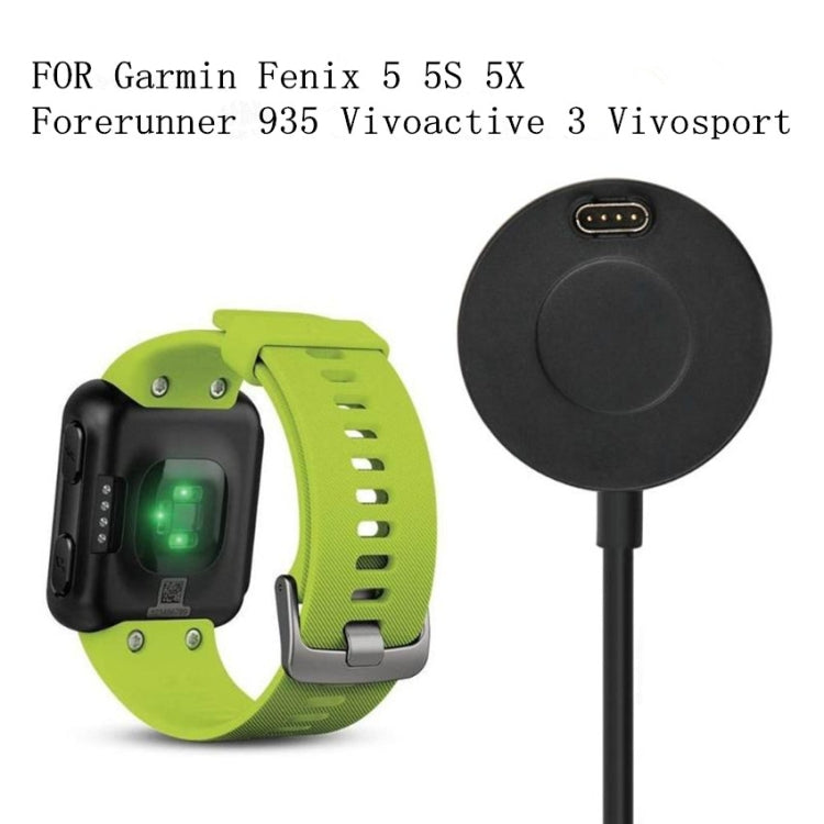 Chargeur de bureau ABS 1m 1A, pour montre intelligente Garmin Fenix 5 / 5s / 5X /Forerunner 935 / Quatix 5 / Quatix 5 Sapphire / Vivoactive 3