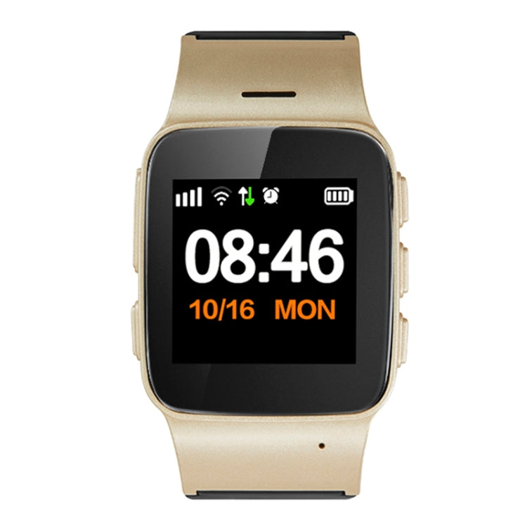 Montre intelligente GPS D99+ avec écran LCD HD de 1,22 pouces pour personnes âgées, étanche, prise en charge du positionnement GPS + LBS + WiFi / numérotation bidirectionnelle / surveillance vocale / premiers secours à une touche / alarme de poignet / ...