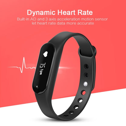 CHIGU C6 Bracelet intelligent Bluetooth avec écran OLED de 0,69 pouces, moniteur de fréquence cardiaque/podomètre/rappel d'appels/moniteur de sommeil/rappel de sédentarité/alarme/anti-perte, compatible avec les téléphones Android et iOS, CHIGU C6 Black...