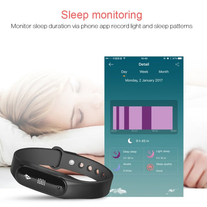 CHIGU C6 Bracelet intelligent Bluetooth avec écran OLED de 0,69 pouces, moniteur de fréquence cardiaque/podomètre/rappel d'appels/moniteur de sommeil/rappel de sédentarité/alarme/anti-perte, compatible avec les téléphones Android et iOS, CHIGU C6 Black...
