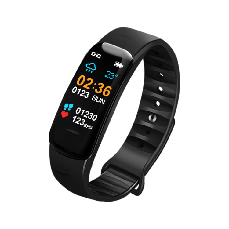 DOMIN0 C1S Bracelet intelligent à écran couleur IPS de 0,96 pouces IP67 étanche, prise en charge du rappel d'appel/surveillance de la fréquence cardiaque/surveillance de la pression artérielle/surveillance du sommeil/rappel de sédentarité/télécommande