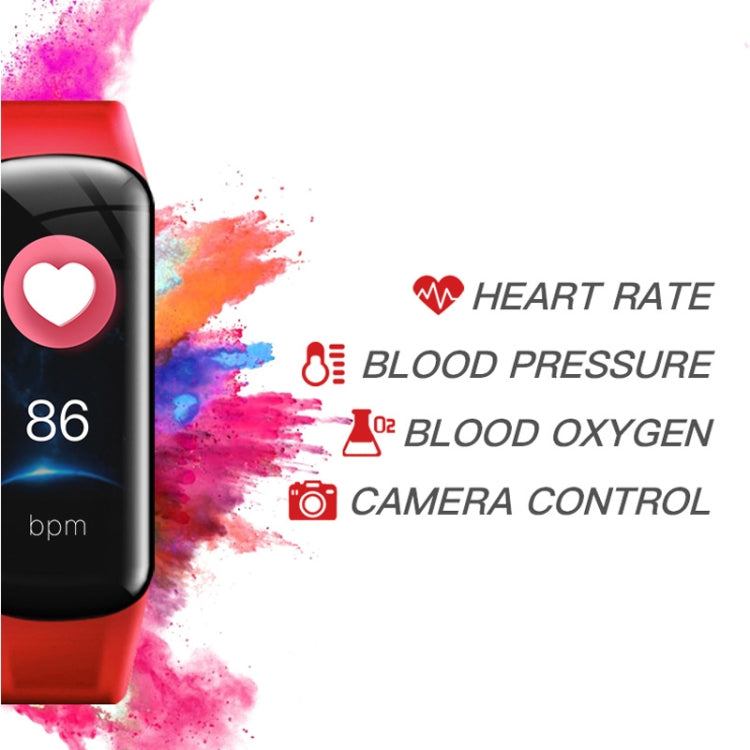 DOMIN0 C1S Bracelet intelligent à écran couleur IPS de 0,96 pouces IP67 étanche, prise en charge du rappel d'appel/surveillance de la fréquence cardiaque/surveillance de la pression artérielle/surveillance du sommeil/rappel de sédentarité/télécommande