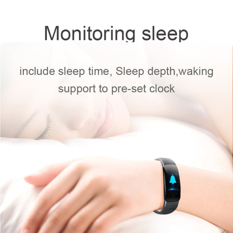 DOMIN0 C1S Bracelet intelligent à écran couleur IPS de 0,96 pouces IP67 étanche, prise en charge du rappel d'appel/surveillance de la fréquence cardiaque/surveillance de la pression artérielle/surveillance du sommeil/rappel de sédentarité/télécommande