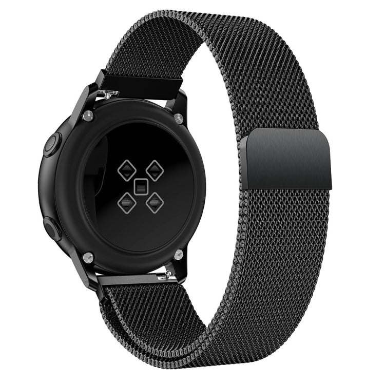 Milanis Bracelet de montre magnétique en maille d'acier inoxydable pour Galaxy Watch Active 20 mm