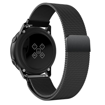 Milanis Bracelet de montre magnétique en maille d'acier inoxydable pour Galaxy Watch Active 20 mm