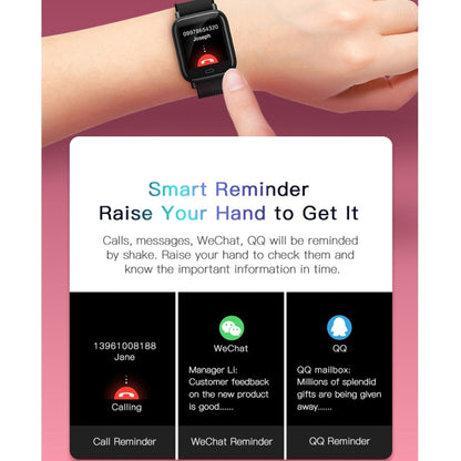 Bracelet intelligent G20 avec écran couleur TFT de 1,3 pouces, étanche IP67, prise en charge du rappel d'appel/surveillance de la fréquence cardiaque/surveillance de la pression artérielle/surveillance du sommeil/rappel de sédentarité