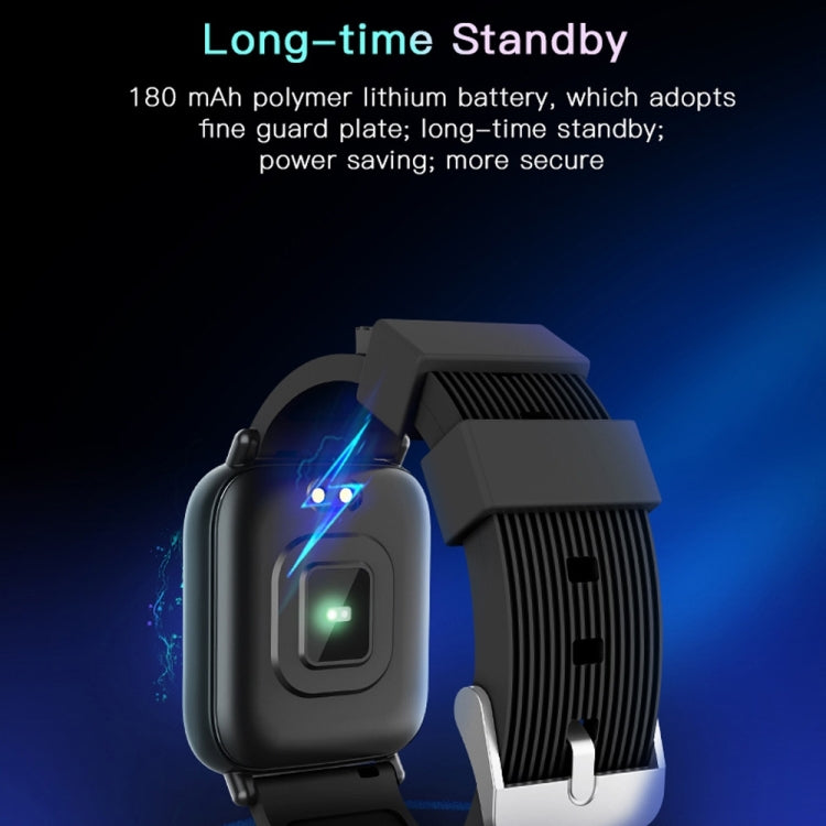 Bracelet intelligent G20 avec écran couleur TFT de 1,3 pouces, étanche IP67, prise en charge du rappel d'appel/surveillance de la fréquence cardiaque/surveillance de la pression artérielle/surveillance du sommeil/rappel de sédentarité