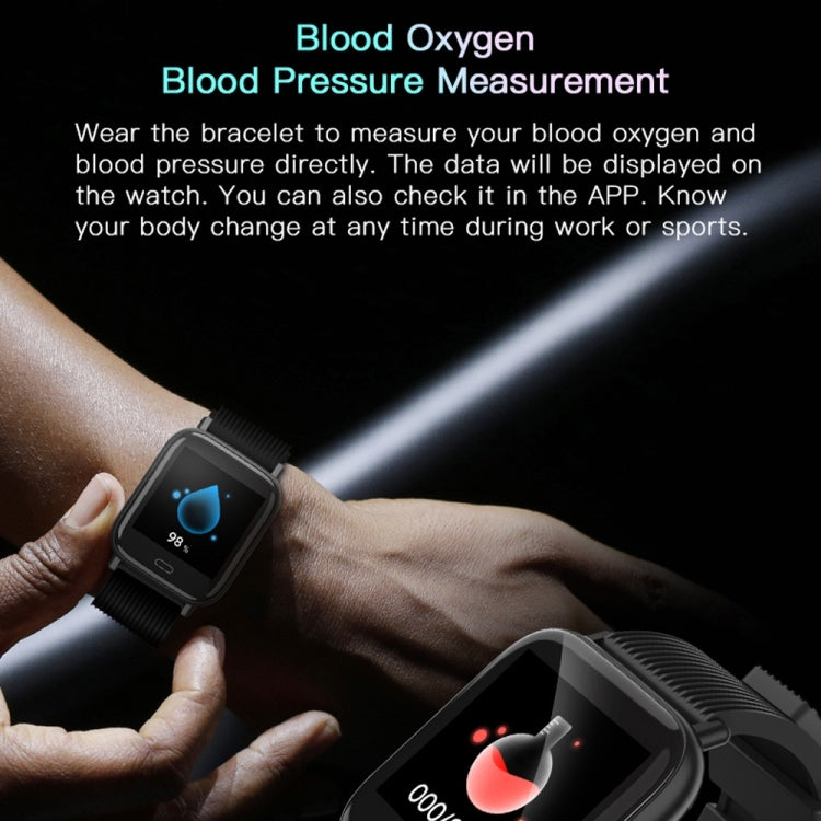 Bracelet intelligent G20 avec écran couleur TFT de 1,3 pouces, étanche IP67, prise en charge du rappel d'appel/surveillance de la fréquence cardiaque/surveillance de la pression artérielle/surveillance du sommeil/rappel de sédentarité
