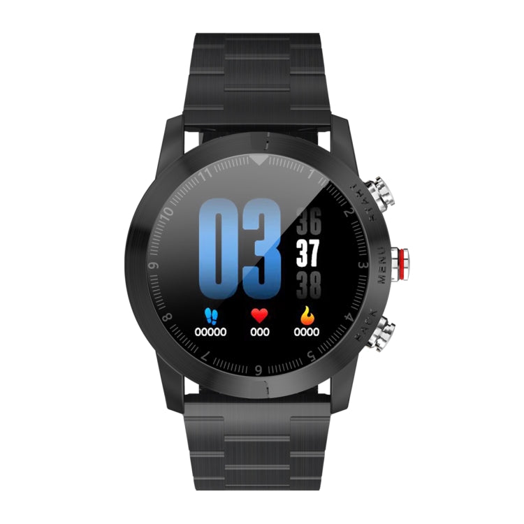 DTNO.1 S10 Bracelet intelligent à écran couleur TFT de 1,3 pouces IP68 étanche, bracelet de montre en acier, rappel d'appel de soutien/surveillance de la fréquence cardiaque/surveillance du sommeil/mode multisport