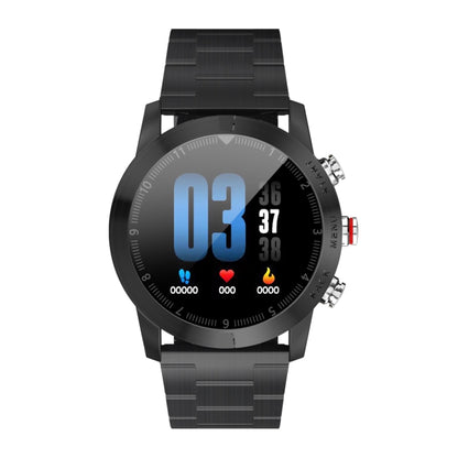 DTNO.1 S10 Bracelet intelligent à écran couleur TFT de 1,3 pouces IP68 étanche, bracelet de montre en acier, rappel d'appel de soutien/surveillance de la fréquence cardiaque/surveillance du sommeil/mode multisport