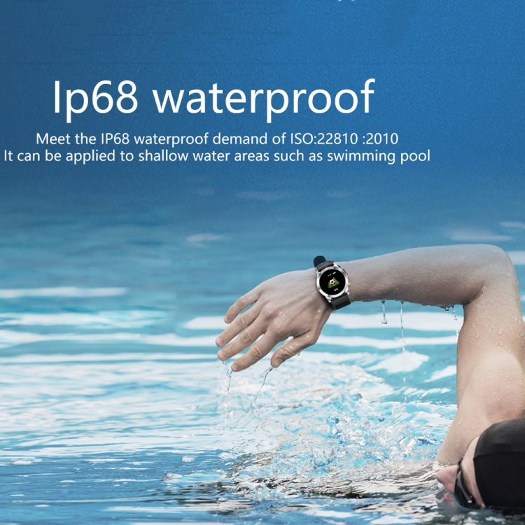 DTNO.1 S10 Bracelet intelligent à écran couleur TFT de 1,3 pouces IP68 étanche, bracelet de montre en acier, rappel d'appel de soutien/surveillance de la fréquence cardiaque/surveillance du sommeil/mode multisport