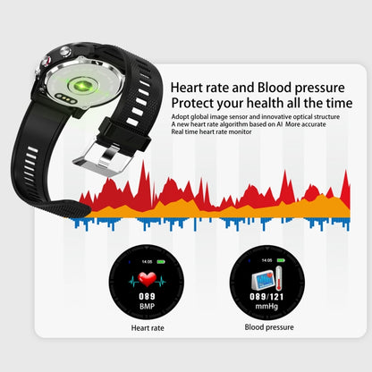 DTNO.1 S10 Bracelet intelligent à écran couleur TFT de 1,3 pouces IP68 étanche, bracelet de montre en acier, rappel d'appel de soutien/surveillance de la fréquence cardiaque/surveillance du sommeil/mode multisport
