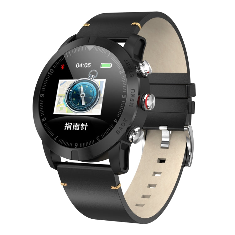 DTNO.1 S10 Bracelet intelligent avec écran couleur TFT de 1,3 pouces, étanche IP68, bracelet en cuir, prise en charge du rappel d'appel/surveillance de la fréquence cardiaque/surveillance du sommeil/mode multisport