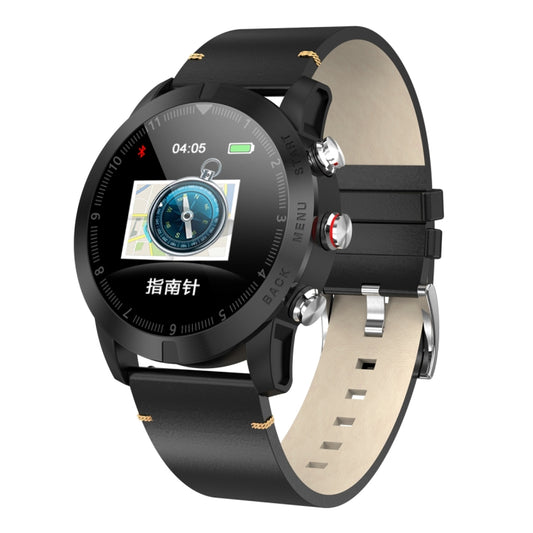DTNO.1 S10 Bracelet intelligent avec écran couleur TFT de 1,3 pouces, étanche IP68, bracelet en cuir, prise en charge du rappel d'appel/surveillance de la fréquence cardiaque/surveillance du sommeil/mode multisport
