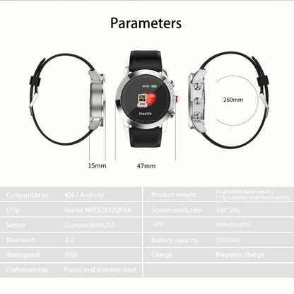 DTNO.1 S10 Bracelet intelligent avec écran couleur TFT de 1,3 pouces, étanche IP68, bracelet en silicone, prise en charge du rappel d'appel/surveillance de la fréquence cardiaque/surveillance du sommeil/mode multisport