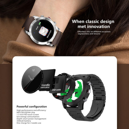 DTNO.1 S10 Bracelet intelligent avec écran couleur TFT de 1,3 pouces, étanche IP68, bracelet en silicone, prise en charge du rappel d'appel/surveillance de la fréquence cardiaque/surveillance du sommeil/mode multisport