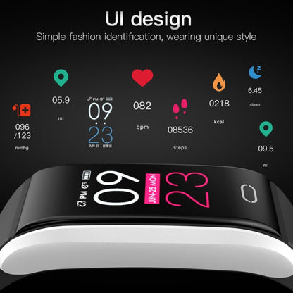 Bracelet intelligent B11 avec écran couleur IPS de 0,96 pouces, étanche IP67, prise en charge du rappel d'appel/surveillance de la fréquence cardiaque/surveillance de la pression artérielle/surveillance du sommeil/rappel de sédentarité