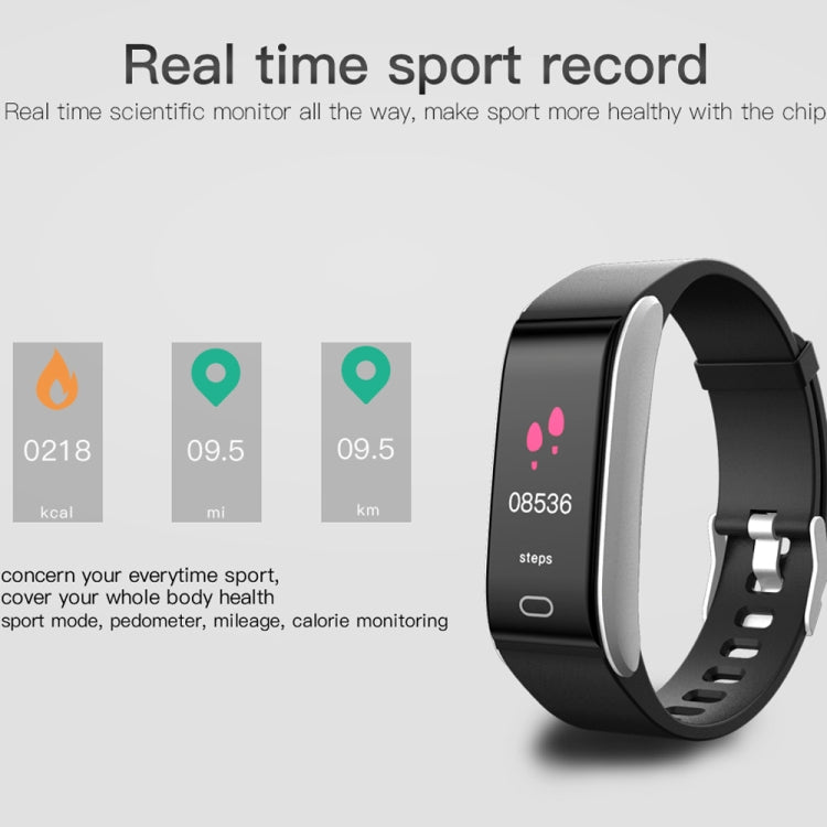 Bracelet intelligent B11 avec écran couleur IPS de 0,96 pouces, étanche IP67, prise en charge du rappel d'appel/surveillance de la fréquence cardiaque/surveillance de la pression artérielle/surveillance du sommeil/rappel de sédentarité