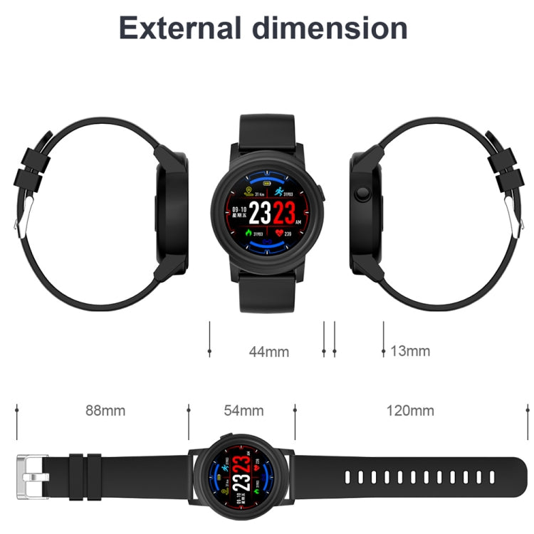 DK02 Bracelet intelligent à écran couleur IPS de 1,3 pouces IP67 étanche, prise en charge du rappel d'appel/surveillance de la fréquence cardiaque/surveillance du sommeil/rappel de sédentarité