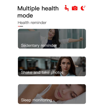 KY108 1,3 pouces Résolution 240x240 Bracelet intelligent IP67 étanche, rappel d'appel de soutien / surveillance de la fréquence cardiaque / surveillance du sommeil / surveillance de la pression artérielle / surveillance de l'oxygène dans le sang