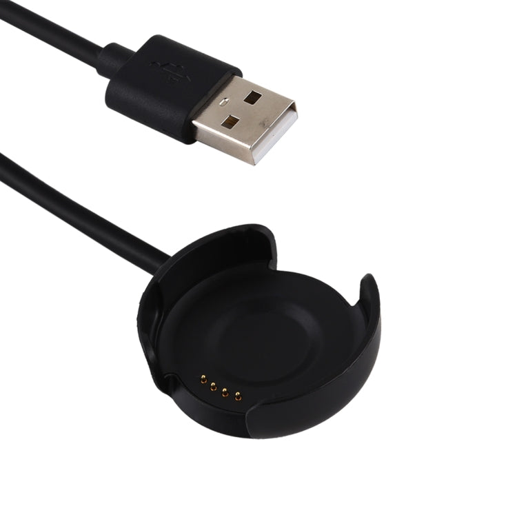 Câble de chargement USB de chargeur de berceau de montre intelligente Portable de 1m pour Amazfit A1801, For Amazfit A1801 /Black