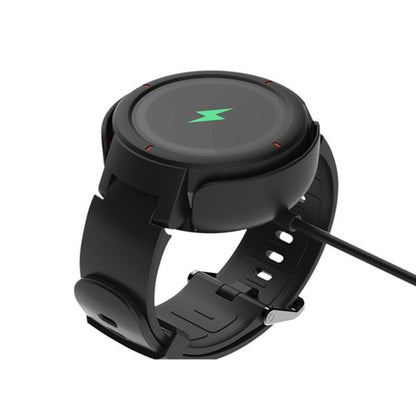 Câble de chargement USB de chargeur de berceau de montre intelligente Portable de 1m pour Amazfit A1801, For Amazfit A1801 /Black