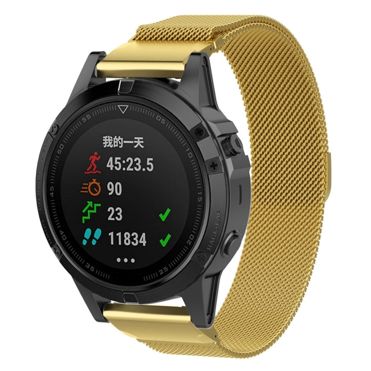 Pour bracelet de montre milanais Garmin Fenix 6X, For Garmin Fenix 6X