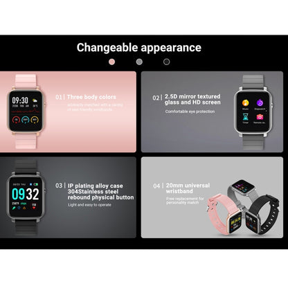 SMA-F1 Montre de sport intelligente étanche IP68 à écran tactile TFT de 1,3 pouces, prise en charge de la fréquence cardiaque dynamique, de la pression artérielle et de la détection du sommeil / Bluetooth / réveil / contrôle photo, SMA-F1
