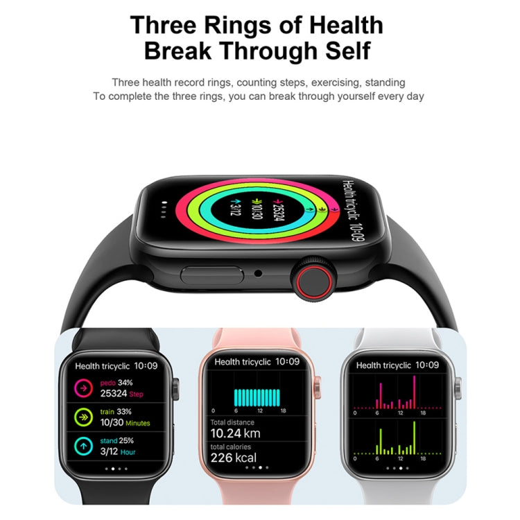 T900 PRO MAX L BIG Montre intelligente étanche grand écran de 1,92 pouces, prise en charge de la fréquence cardiaque/tension artérielle/oxygène/modes sportifs multiples, T900 PRO MAX L BIG