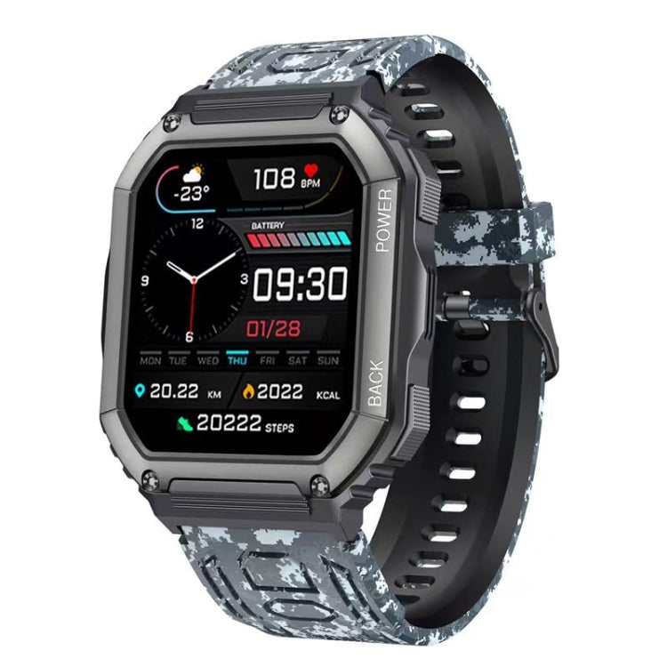 Montre intelligente de sport podomètre étanche KR06, prise en charge de la fréquence cardiaque/surveillance de la pression artérielle/appel BT
