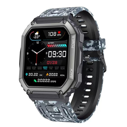 Montre intelligente de sport podomètre étanche KR06, prise en charge de la fréquence cardiaque/surveillance de la pression artérielle/appel BT