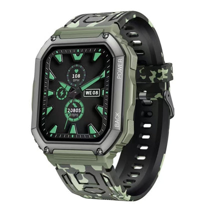 Montre intelligente de sport podomètre étanche KR06, prise en charge de la fréquence cardiaque/surveillance de la pression artérielle/appel BT