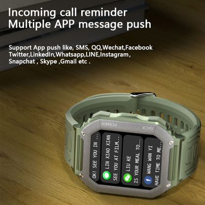 Montre intelligente de sport podomètre étanche KR06, prise en charge de la fréquence cardiaque/surveillance de la pression artérielle/appel BT