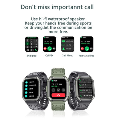 Montre intelligente de sport podomètre étanche KR06, prise en charge de la fréquence cardiaque/surveillance de la pression artérielle/appel BT